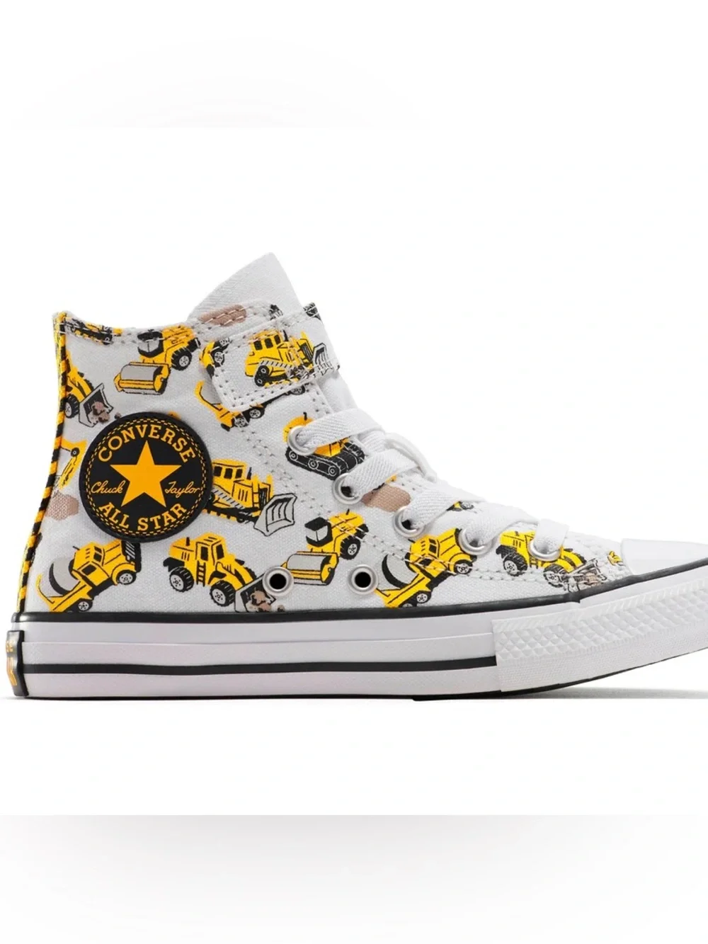 Converse Chuck Taylor All Star EasyOn High PS 'Construction Truck' Size 3 NEW